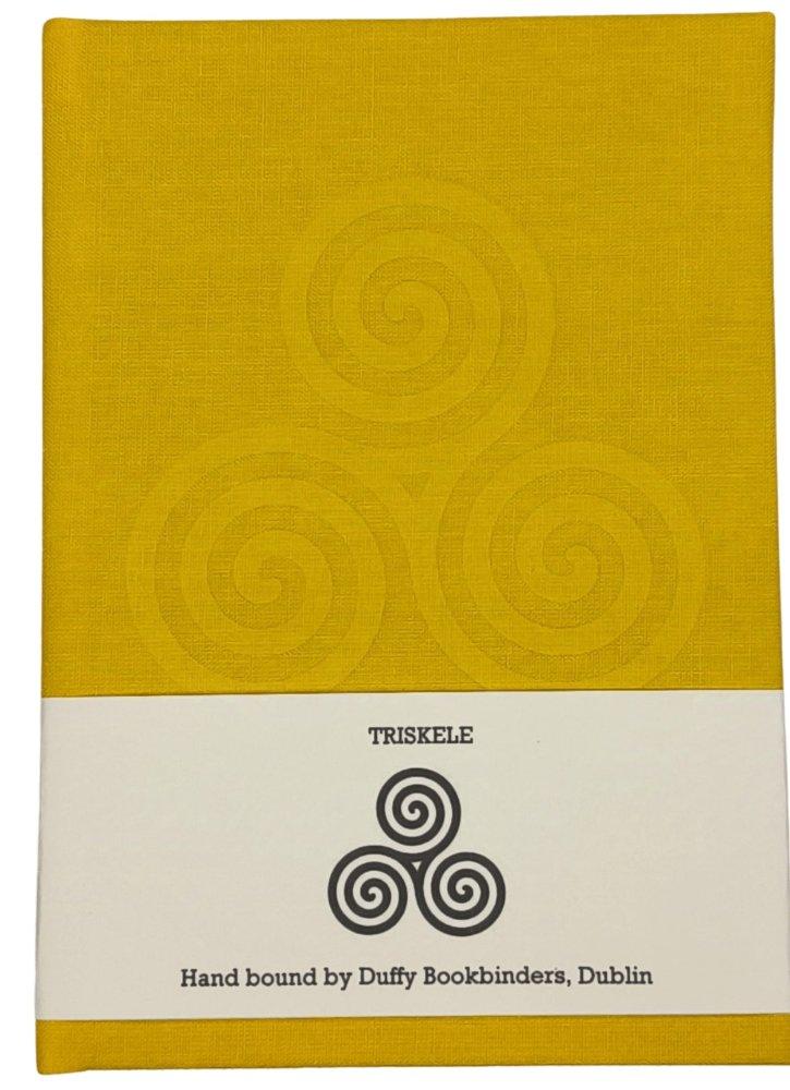 Duffy Bookbinders Sun Yellow A6 Triskele Notebook