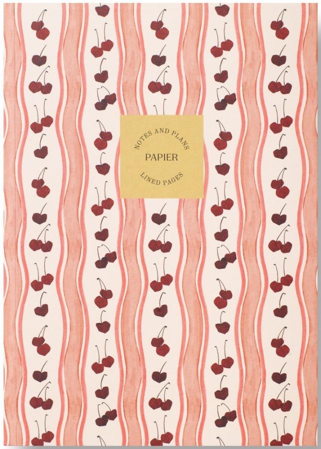 Papier Cherry Wave Softcover Lined Notebook