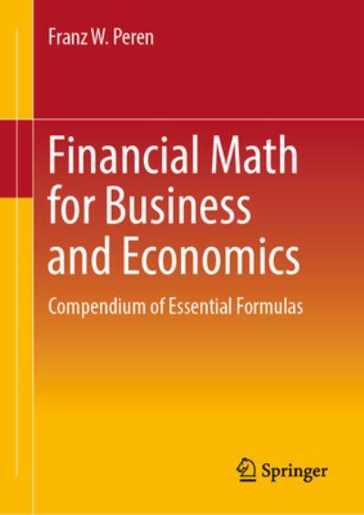 Financial Math For Business and Economics