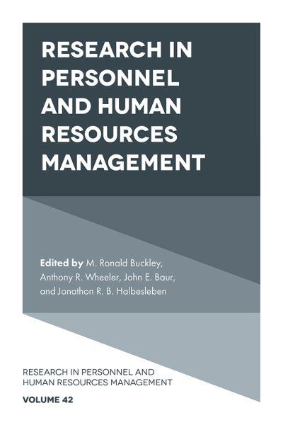 Research in Personnel and Human Resources Management. Volume
