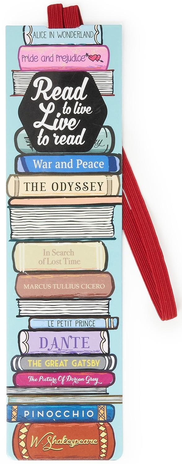 LEGAMI Bookmark - Read To Live Live To Read
