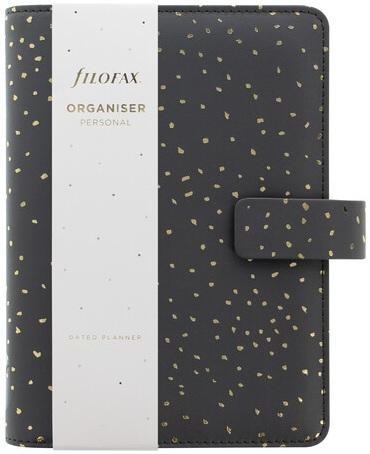 Filofax Personal Confetti Charcoal Organiser