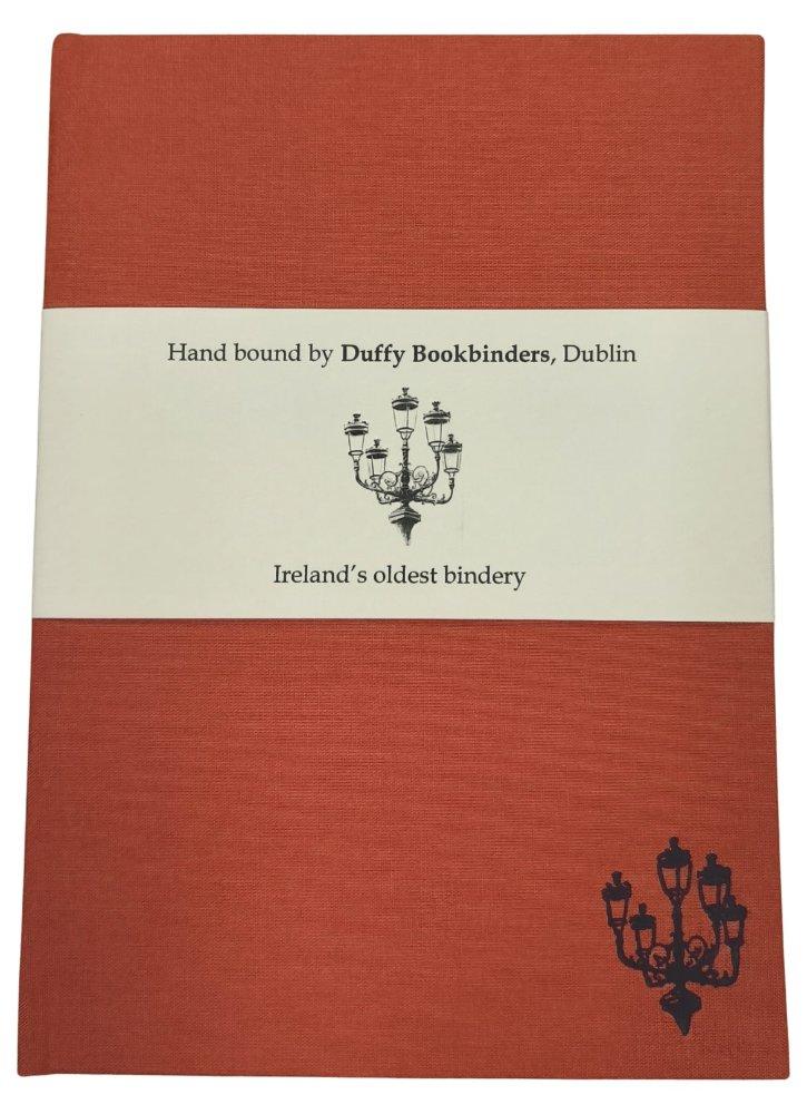 Duffy Bookbinders Burnt Orange A5 Five Lamps Notebook