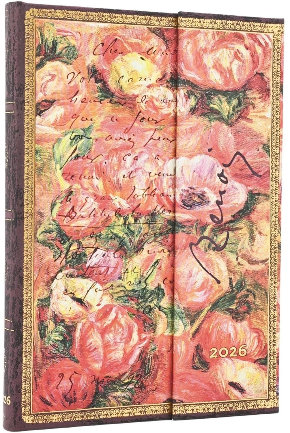 Paperblanks 2026 Renoir Letter To Morisot 1892 12M Verso Mid