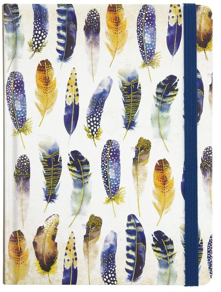 Peter Pauper Medium Watercolour Feathers Journal