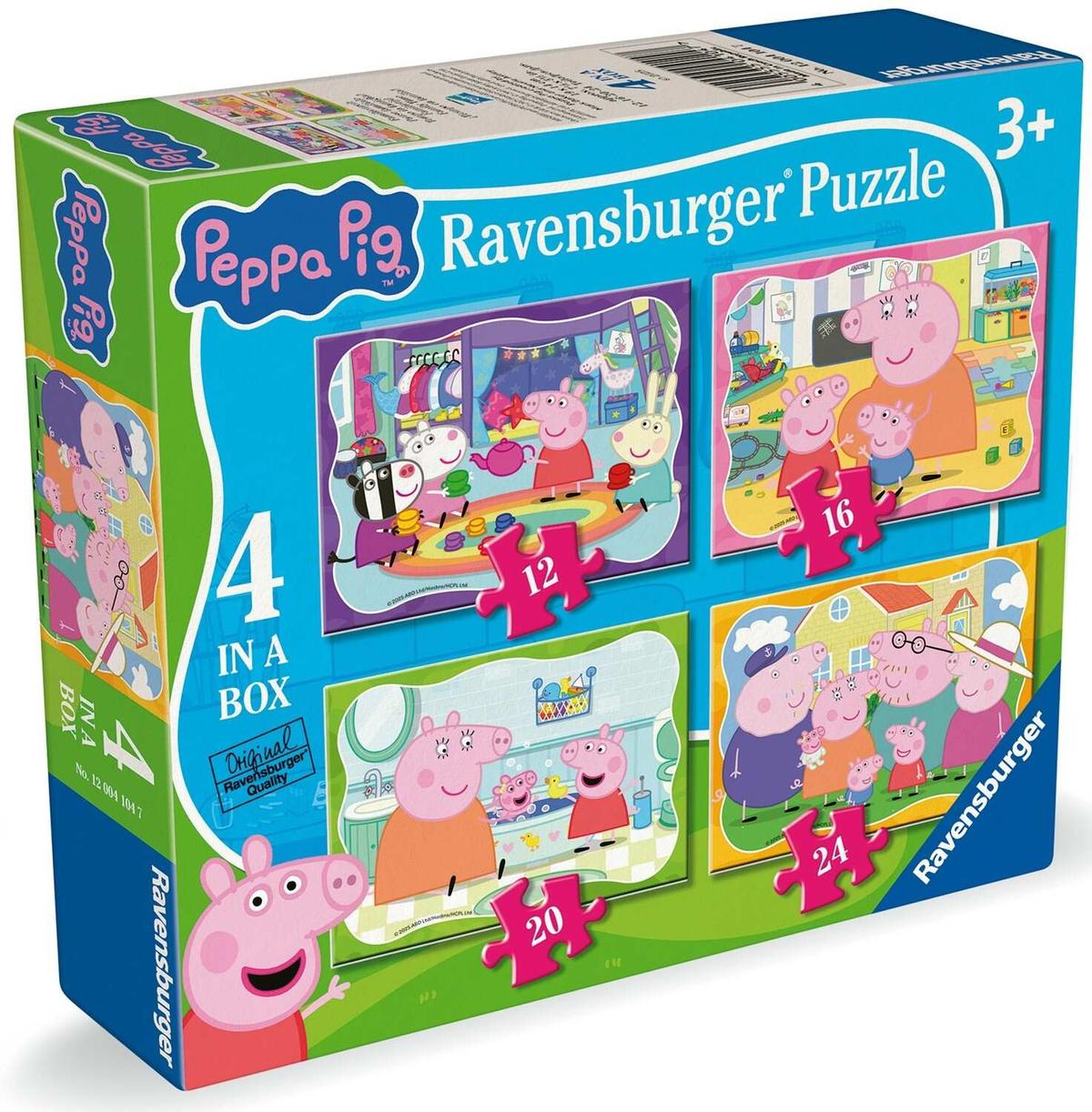 Ravensburger Peppa Pig 4 in a Box Jigsaw Puzzles