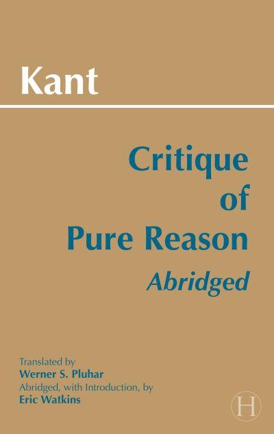 Critique of Pure Reason, Abridged