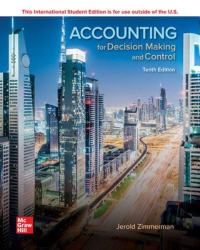 ISE Accounting For Decision Making and Control