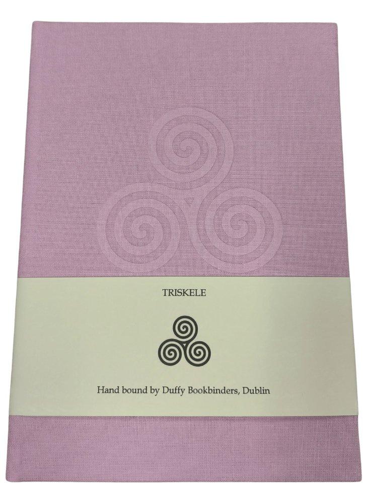 Duffy Bookbinders Pale Pink A5 Triskele Notebook