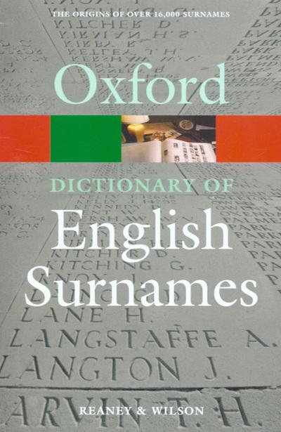 A Dictionary of English Surnames