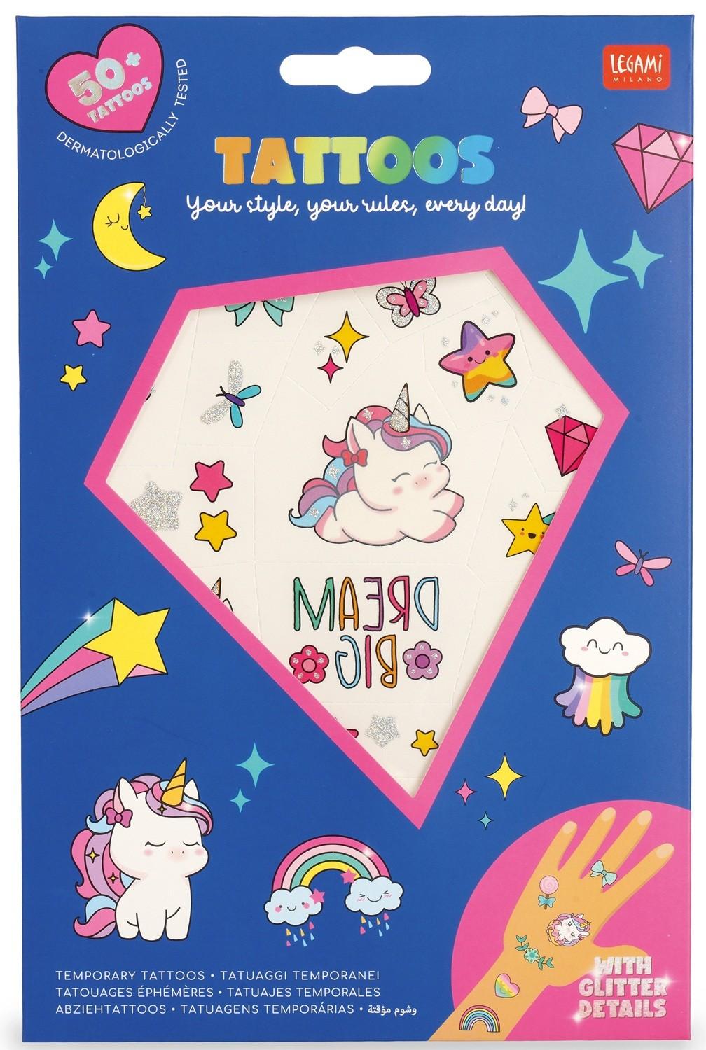 Legami Temporary Tattoos - Unicorn