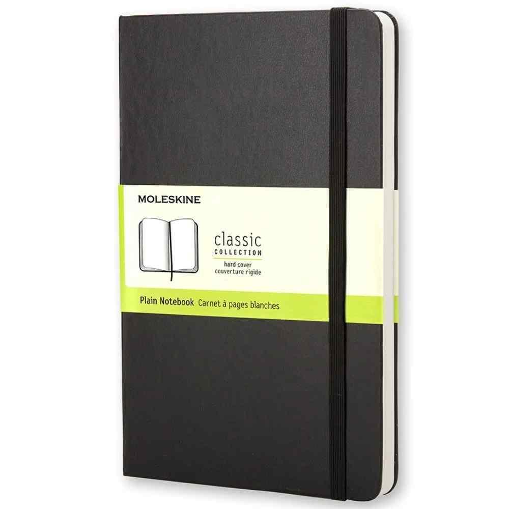 Moleskine Notebook Large Plain Black Hard Cover