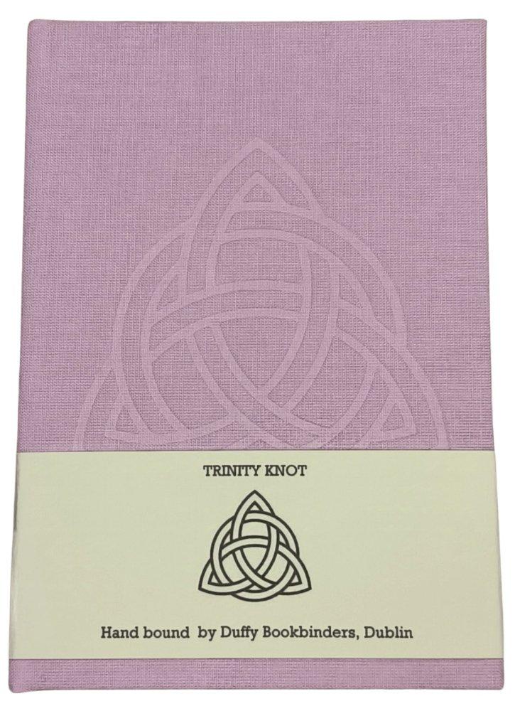 Duffy Bookbinders Pale Pink A6 Trinity Knot Notebook