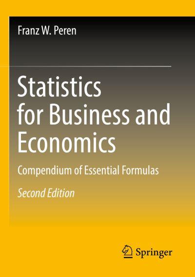 Statistics For Business and Economics