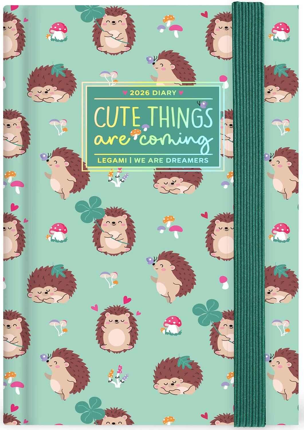 Legami 12 Month Small Photo Daily Hedgehog