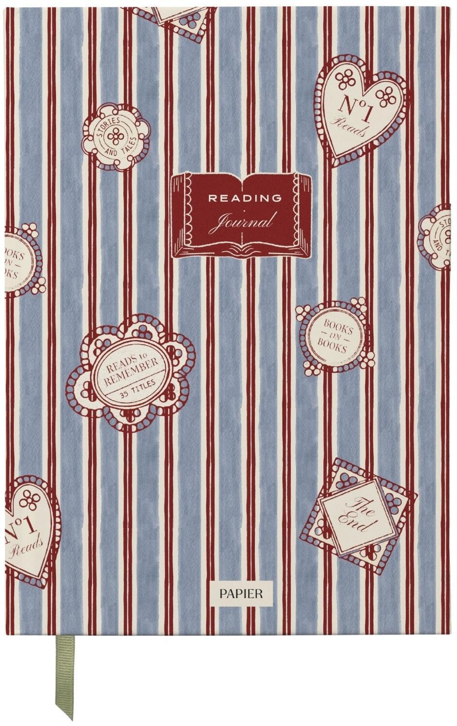 Papier Hardcover Reading Journal Bibliotheque