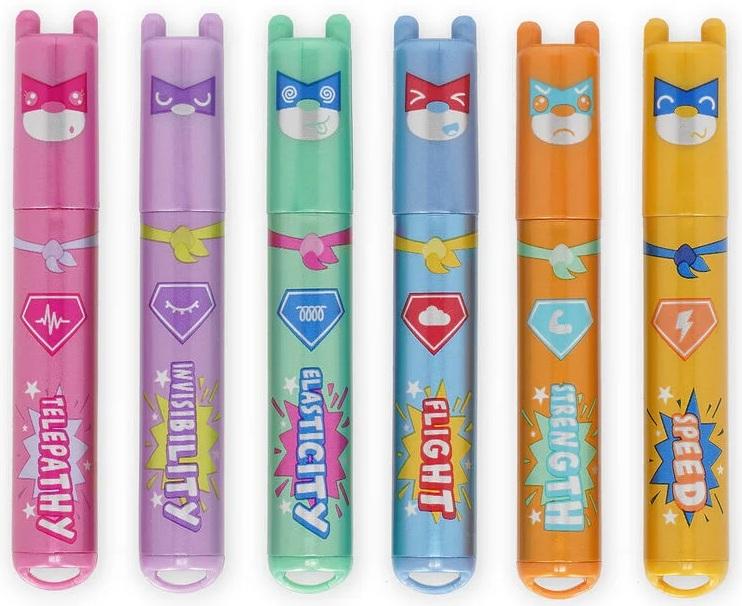 LEGAMI Mini Highlighters (Mulit-Colour) 6 Pack - TEDDY BEAR