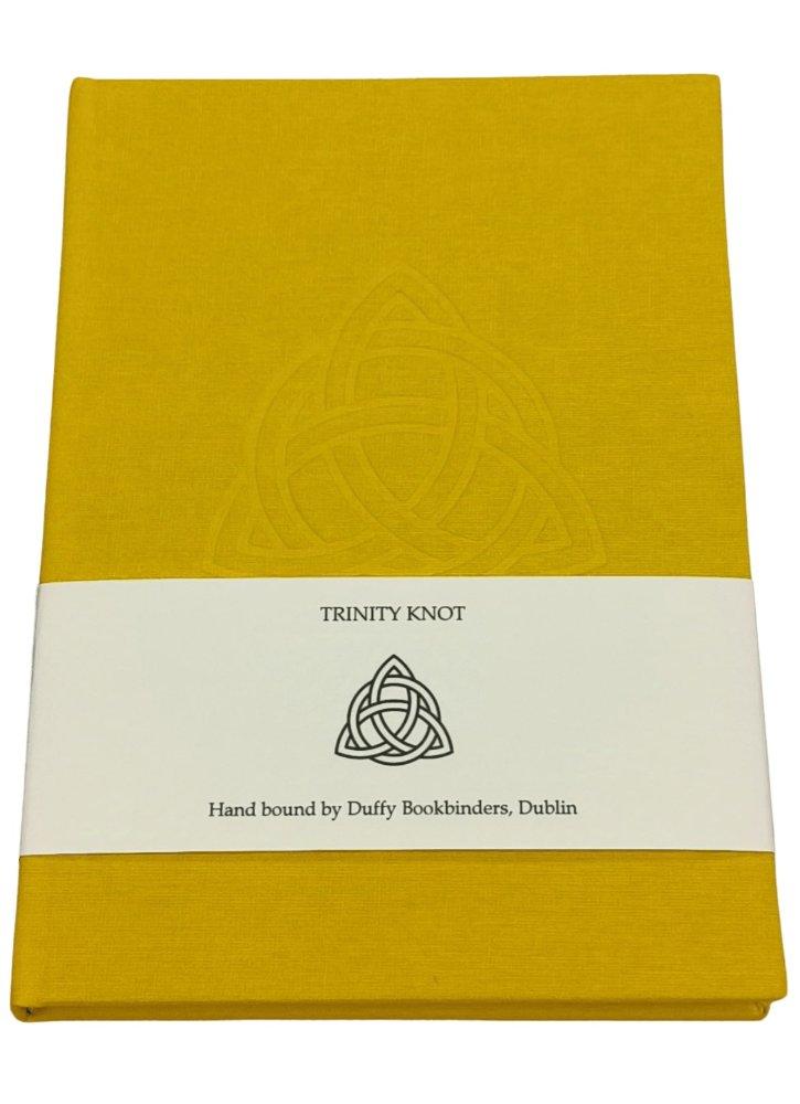 Duffy Bookbinders Sun Yellow A5 Trinity Knot Notebook