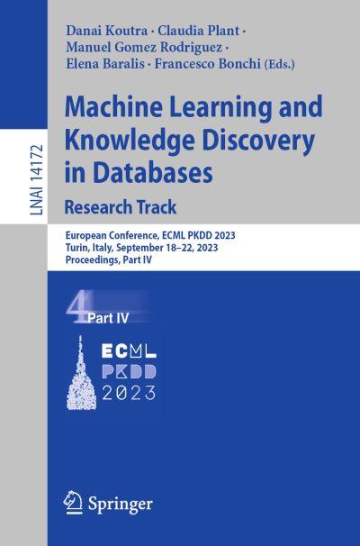 Machine Learning and Knowledge Discovery in Databases Part IV