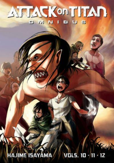 Attack on Titan Omnibus. 4 Volumes 10, 11, 12