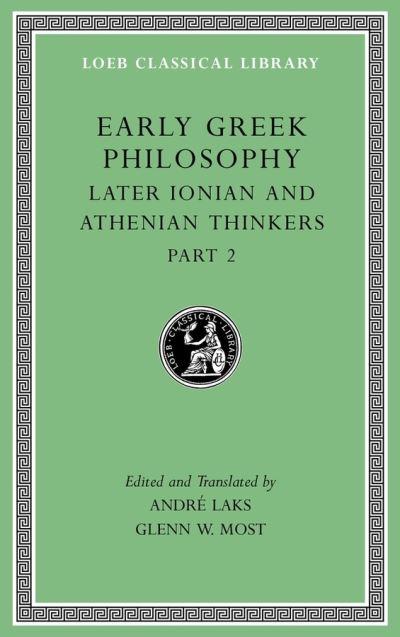 Early Greek Philosophy, Volume VII