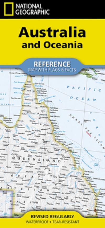 National Geographic Australia and Oceania Map (Folded With Flags and Facts)
