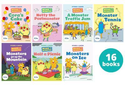 Stories For Maths: KS1: Make it Monsters (16 Book Pack)