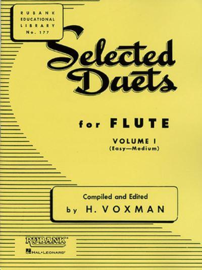 Selected Duets For Flute: Volume 1 - Easy To Medium (Rubank Educational Library 177) - Flute Music