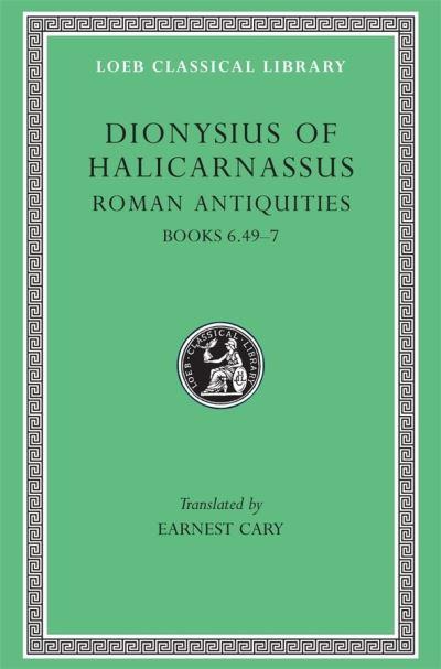 The Roman Antiquities of Dionysius of Halicarnassus