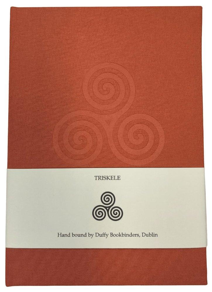 Duffy Bookbinders Burnt Orange A5 Triskele Notebook
