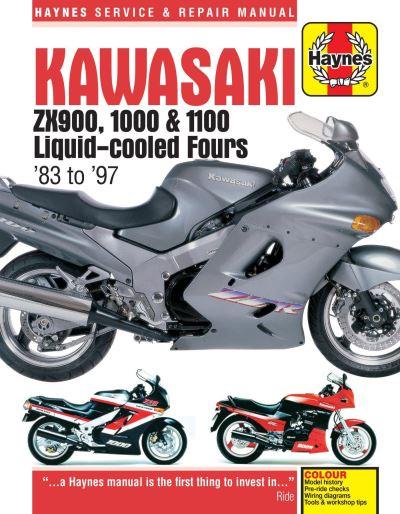 Kawasaki ZX900, 1000 &#38; 1100 Liquid Cooled Fours Motorcycle Repair Manual