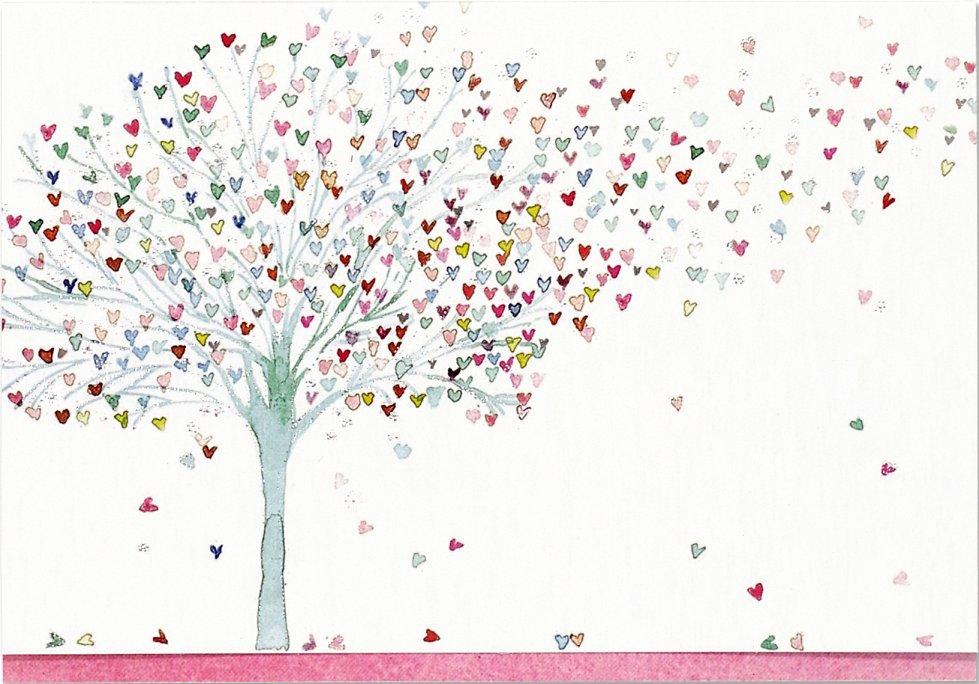 Peter Pauper 14 Pack Note Cards  Tree Of Hearts
