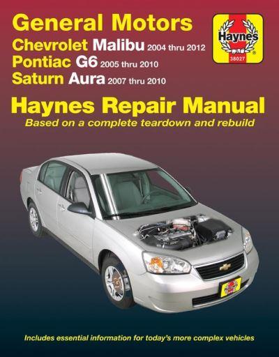 Chevrolet Malibu 2004 Thru 2012, Pontiac G6 2005-2010 & Satu