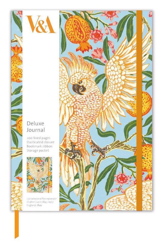 Museums & Galleries Deluxe Journal: Cockatoo & Pomegranate