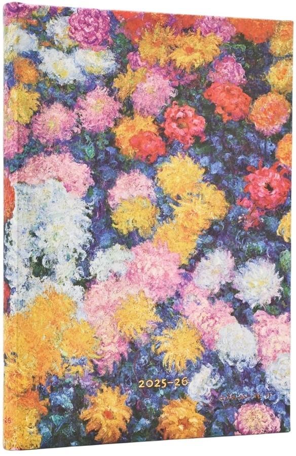 Paperblanks 25/26 Monet?S Chrysanthemums 18 Month Diary