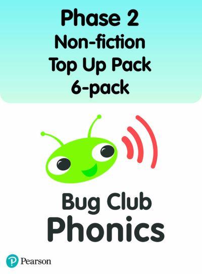 Bug Club Phonics Phase 2 Non-Fiction Top Up Pack 6-Pack (96 Books)