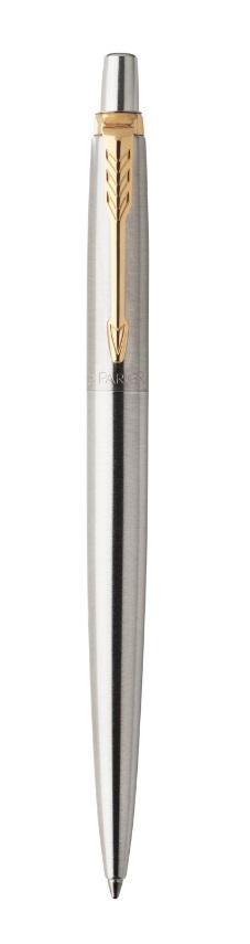Parker Jotter Ballpoint Pen Stainless Steel & Golden Trim