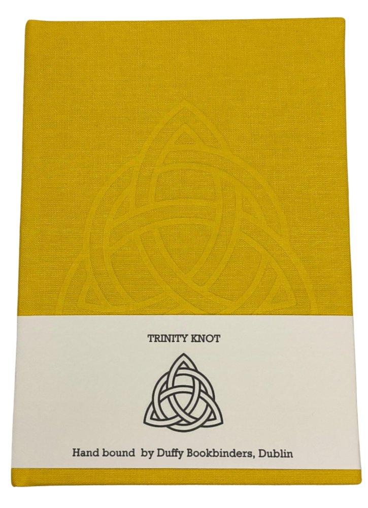 Duffy Bookbinders Sun Yellow A6 Trinity Knot Notebook