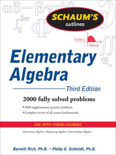 Schaum's Outline of Elementary Algebra