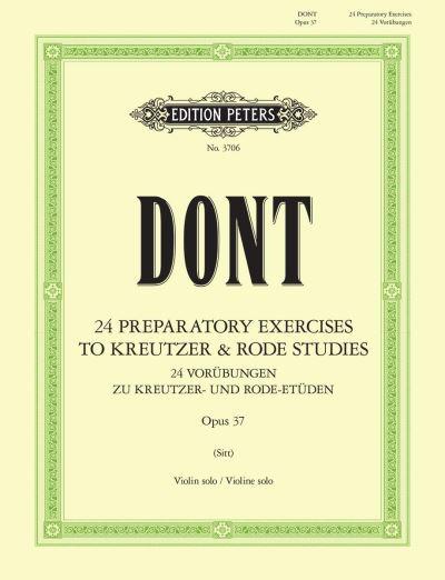 24 Preparatory Exercises To Kreutzer & Rode Studies, Op. 37