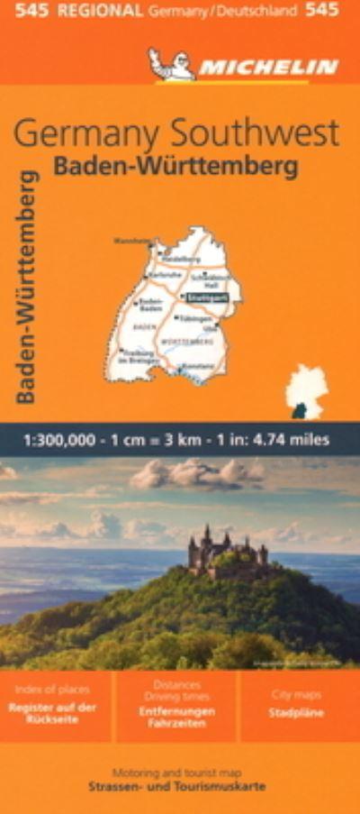 Michelin Map Germany: Southwest Map 545