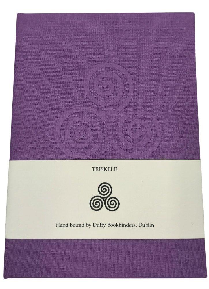 Duffy Bookbinders Purple A5 Triskele Notebook