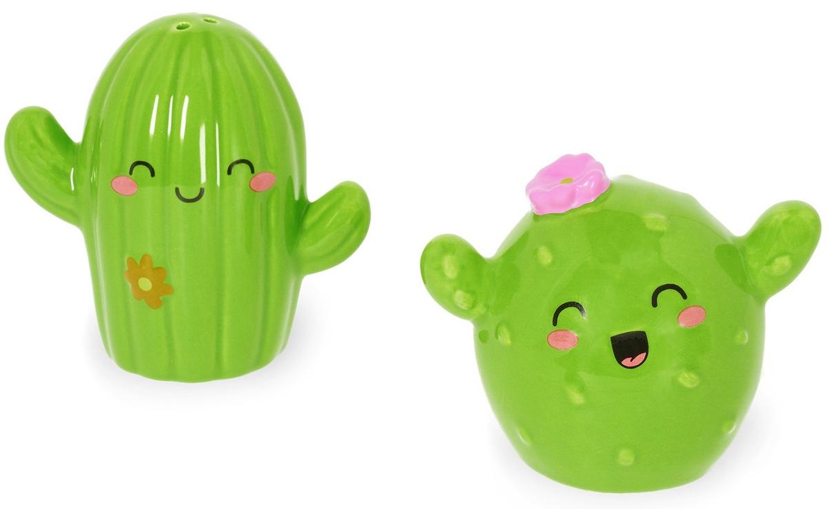 LEGAMI Ceramic Salt & Pepper Set - CACTUS