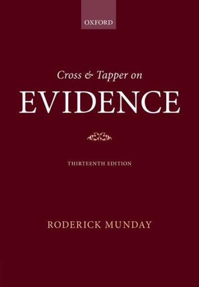 Cross and Tapper on Evidence