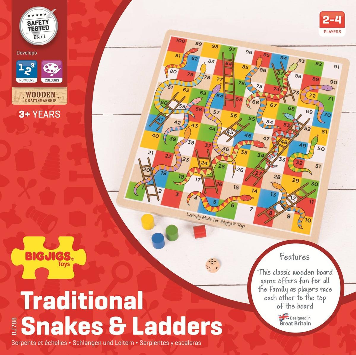 Bigjigs Snakes and Ladders