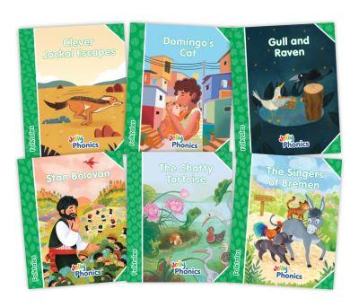 Jolly Phonics Folktales Green Readers (Level 3) Complete Set