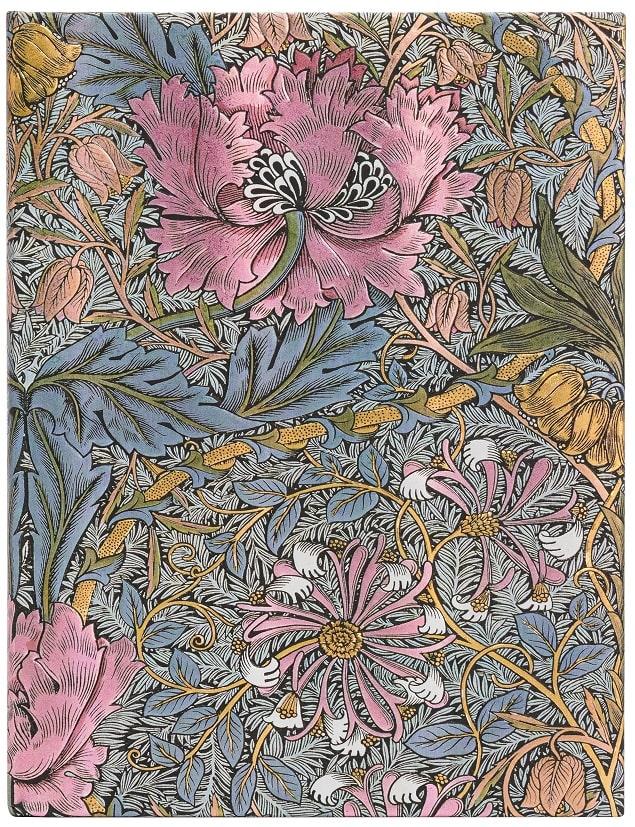Paperblanks Morris Pink Honeysuckle Lined Ultra Notebook
