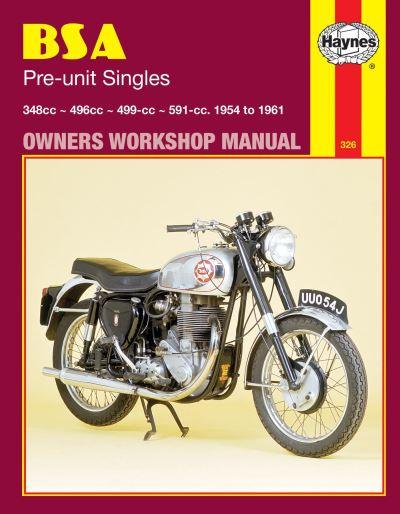 BSA 350, 500 and 600 Pre-Unit Singles Owners Workshop Manual ...
