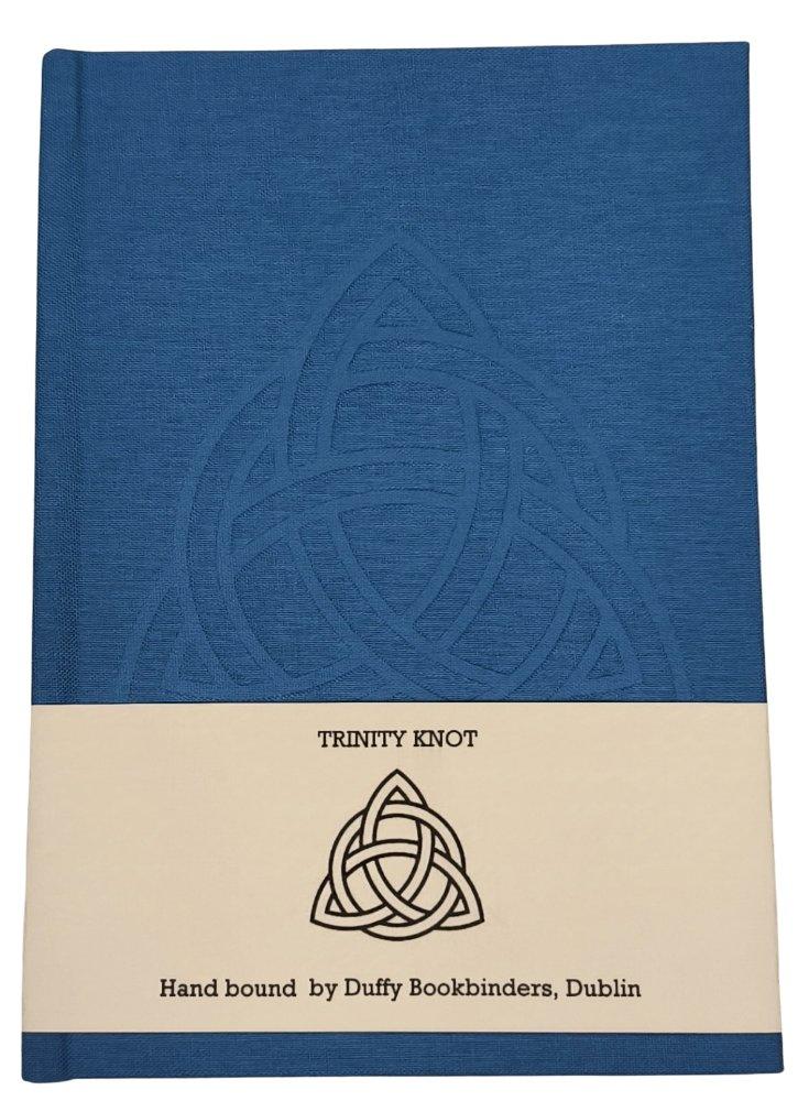 Duffy Bookbinders Mid Blue A6 Trinity Knot Notebook