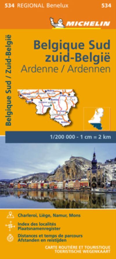 Southern Belgium and Ardennes - Michelin Regional Map 534